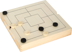Spiele-Set Schach, Dame & Mühle