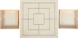 Spiele-Set Schach, Dame & Mühle