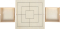 Spiele-Set Schach, Dame & Mühle