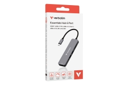 USB-C Verbatim Essentials Multiport HUB 6-Port w/card reader