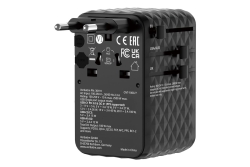 Verbatim ChargenTravel Adapter 100W 1C retractable black