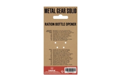 Fanattik Flaschenöffner magn. Rückseite Metal Gear Ration