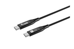 Equip Kabel USB-C4.0->C Slim PD240W St/St 1.20m schwarz