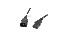 LANBERG Netzkabel-Verlängerung IEC 320 C13->C14...