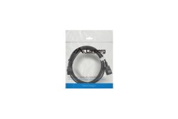 LANBERG Netzkabel-Verlängerung IEC 320 C13->C14 3,0m VDE sw