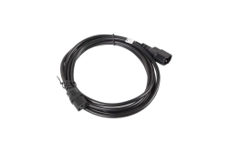 LANBERG Netzkabel-Verlängerung IEC 320 C13->C14 3,0m VDE sw