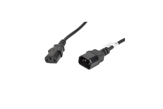 LANBERG Netzkabel-Verlängerung IEC 320 C13->C14 5,0m VDE sw
