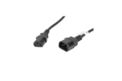 LANBERG Netzkabel-Verlängerung IEC 320 C13->C14...