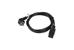 LANBERG Netzkabel-Verlängerung CEE 7/7->IEC 320 C19 1,8m VDE