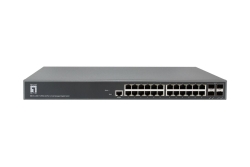 LevelOne Switch 24xGE/4x10GSFP+ TURING 19 Managed L3
