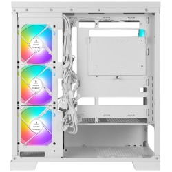 AZZA Gaming PC Gehäuse Cove 570W ATX 270 Grad Glas...
