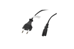 LANBERG Netzkabel CEE 7/16->IEC 320 C7 EURO (RADIO) 1,8m sw