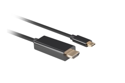 LANBERG USB-C(M)->HDMI(M) Kabel 3,0m 4K 60Hz schwarz