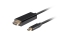 LANBERG USB-C(M)->HDMI(M) Kabel 3,0m 4K 60Hz schwarz