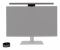 BenQ ScreenBar Halo 2 Monitorlampe LED dunkelgrau