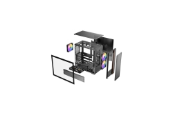 Antec Geh Mid FLUX REAR ATX/M-ATX/M-ITX o.N. BK retail