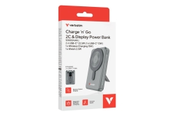 Verbatim Charge´n´Go Power Bank 2C & Display 10000mAh grey