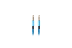LANBERG Audiokabel Minijack 3.5mm M/M 3 PIN 1,0m PREMIUM bl