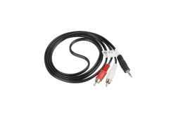 LANBERG Minijack 3.5mm(M) 3 PIN->2x RCA(CINCH)(M) Kabel 1,5m