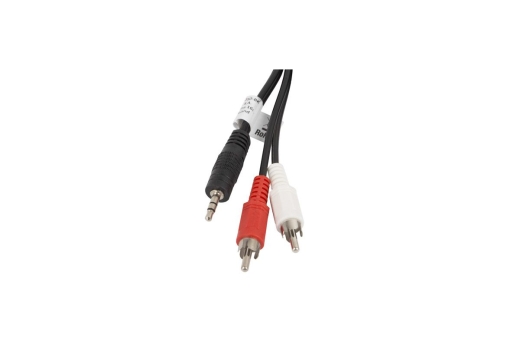 LANBERG Minijack 3.5mm(M) 3 PIN->2x RCA(CINCH)(M) Kabel 5,0m