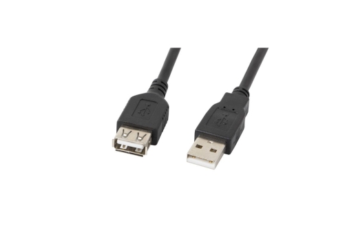 LANBERG USB-A Verlängerungskabel M/F 2.0 0,7m schwarz