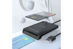 CONCEPTRONIC Dual-Interf. Smart-ID Kartenleser USB-A schwarz