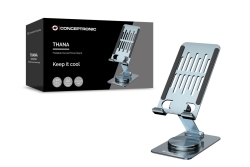 CONCEPTRONIC Handy Halterung 360°/drehbar/höhenverst. grau