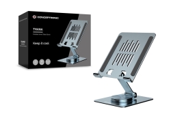 CONCEPTRONIC Tablet Halterung 360°/drehbar/höhenverst. grau