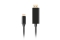 LANBERG USB-C(M)->Displayport(M) Kabel 0,5m 4K 60Hz schwarz