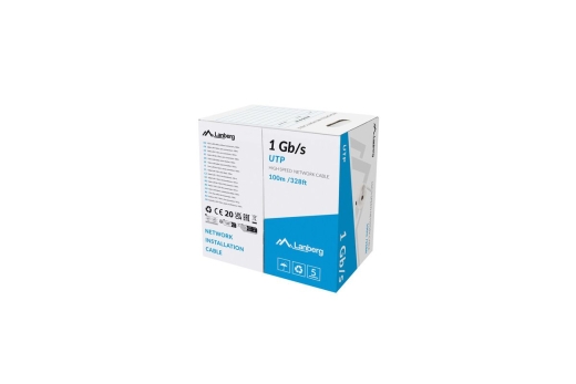 LANBERG LAN-Ethernet-Netzwerkkabel 1Gb/s 100m CCA Kabel gr