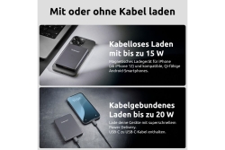 Intenso Magnetic Wireless Power Bank 5000 mAh Grey USB-C