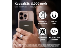 Intenso Magnetic Wireless Power Bank 5000 mAh Grey USB-C