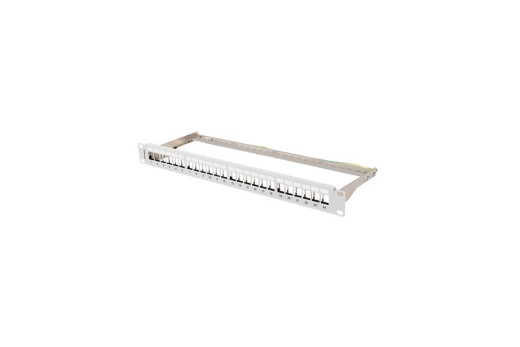 LANBERG 19 Patchpanel Blank 1U 24-Port FTP für Keystone gr