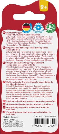 FABER-CASTELL Buntstift Grippy Pastell 4er Set