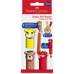 FABER-CASTELL Stiftkappe Grippy Set Friends 3er Set