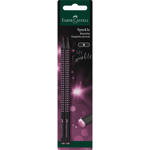 FABER-CASTELL Bleistiftset Sparkle Midnight BK 2BS