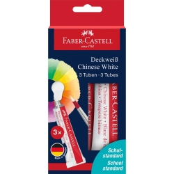 FABER-CASTELL Deckweiß 7,5 ml 3x BK
