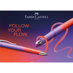 FABER-CASTELL Füller Poly Pen M Blushing Sky