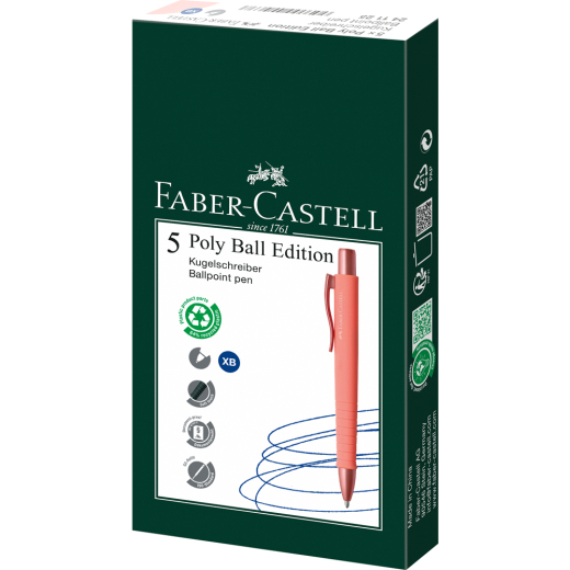 FABER-CASTELL Kugelschreiber Poly Ball Urban Coral