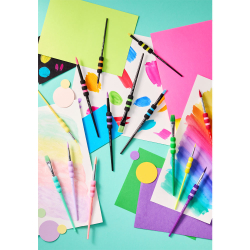 FABER-CASTELL Pinsel schwarz 6er Set Softgriffstück BK