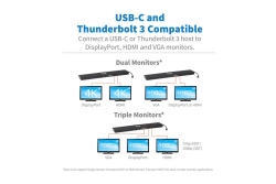 Eaton Tripplite Series USB-C Dock, Triple Display - 4K HDMI
