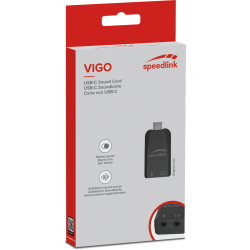 Speedlink USB-C Soundkarte VIGO, schwarz retail