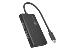 Adapter IcyBox USB Type-C 3x HDMI-Videoausgänge