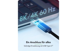 Adapter IcyBox USB Type-C 3x HDMI-Videoausgänge