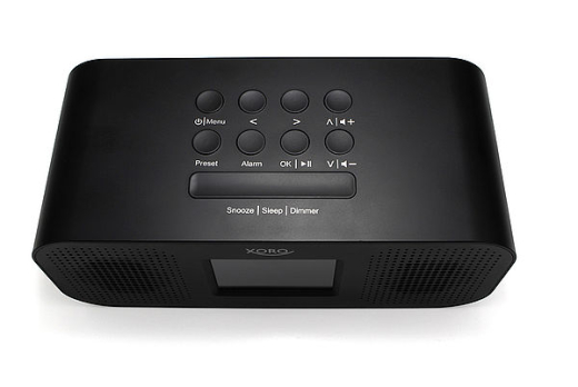 Xoro Wecker mit Radio Bluetooth Farb-Display Stereo Lautsp.