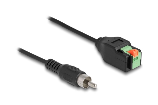 DELOCK Kabel Cinch Stecker zu Terminalblock Adapter 15cm