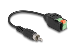 DELOCK Kabel Cinch Stecker zu Terminalblock Adapter 15cm