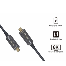 Equip Kabel USB-C3.2->C AOC 8K PD60W St/St 5.00m schwarz