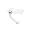 OPLITE Nitrokart - Schalthebel- & Handbremshalter V2 white retail
