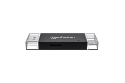 MANHATTAN USB 3.0 Typ-C/-A Kartenlesegerät microSD, SD/MMC